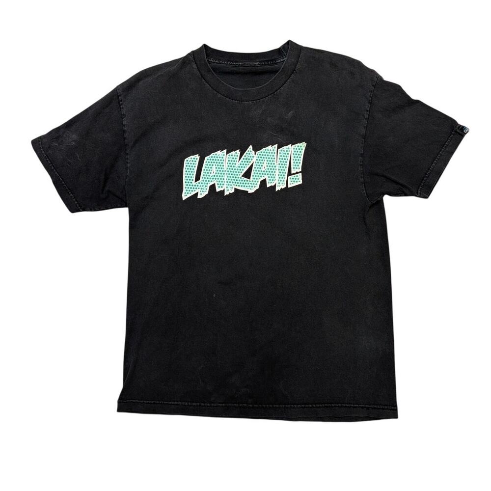 Vintage Lakai Skateboard Comic Logo Short Sleeve T Shirt 21x28 Skater Streetwear